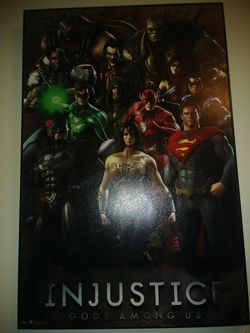 New-large size Injustice wall canvas 35.00