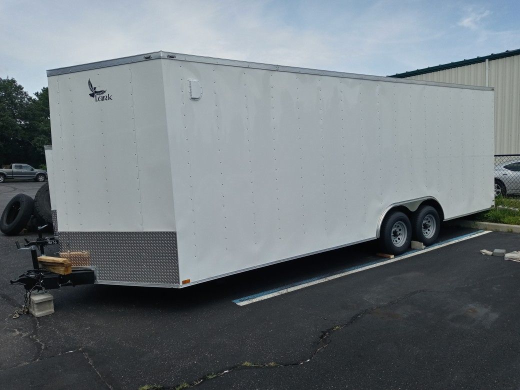 8.5x24ft Vnose Enclosed Trailer Brand New Car Hauler Toy Hauler Storage Cargo Motorcycle ATV