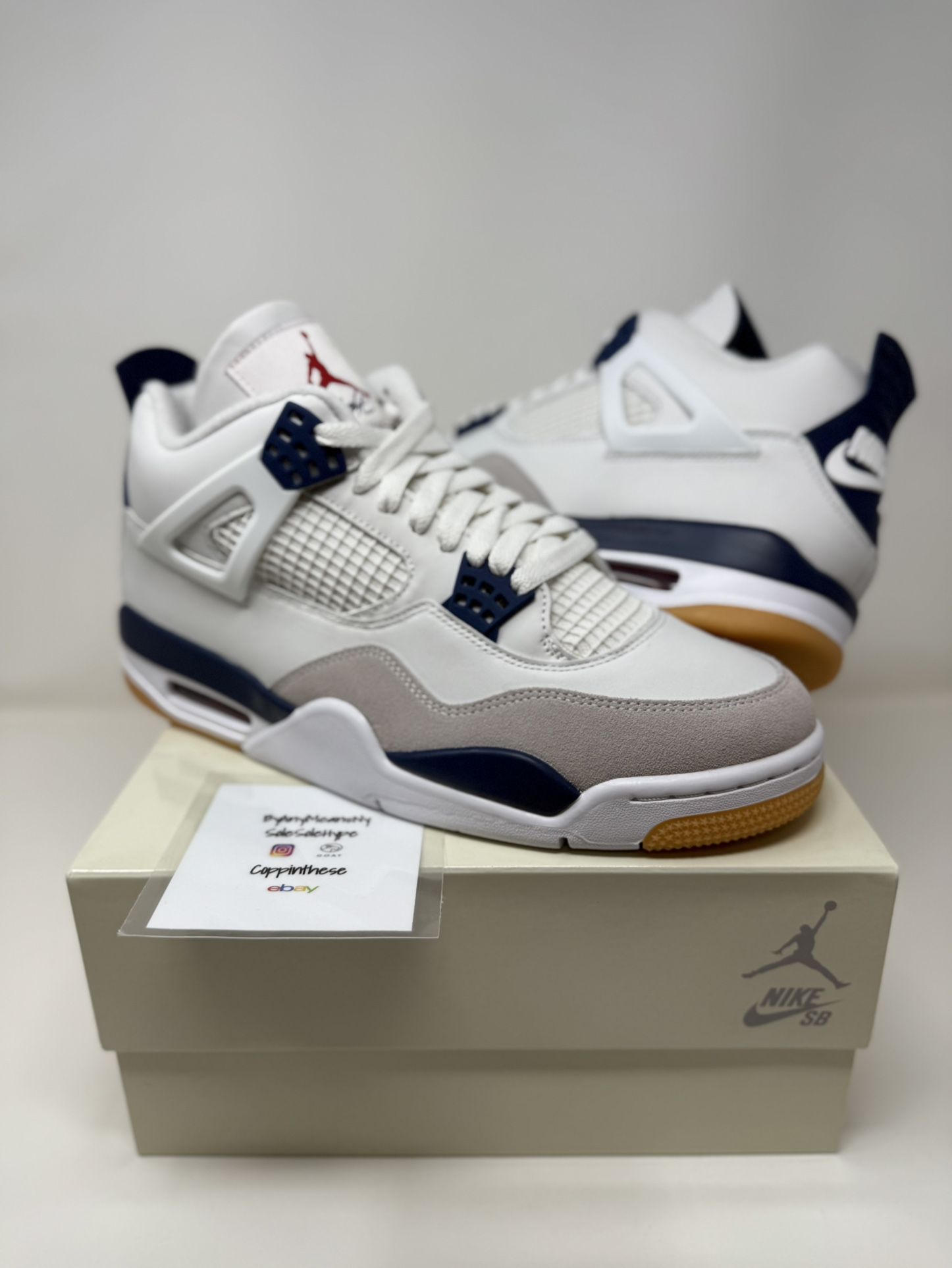 BRAND NEW 2025 NIKE AIR JORDAN SB RETRO 4 IV NAVY SIZE 10