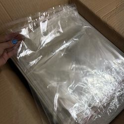 11 × 13.5 + 1.5” Self-Sealing Clear Packaging Bags Brand shows JIN NIU