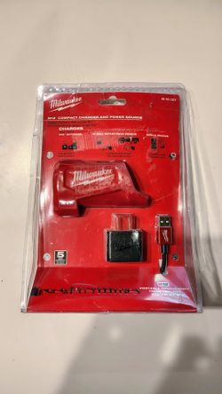 NEW MILWAUKEE 48-59-1201 12V M12 Compact Charger and Power Source - GENUINE MILWAUKEE OEM