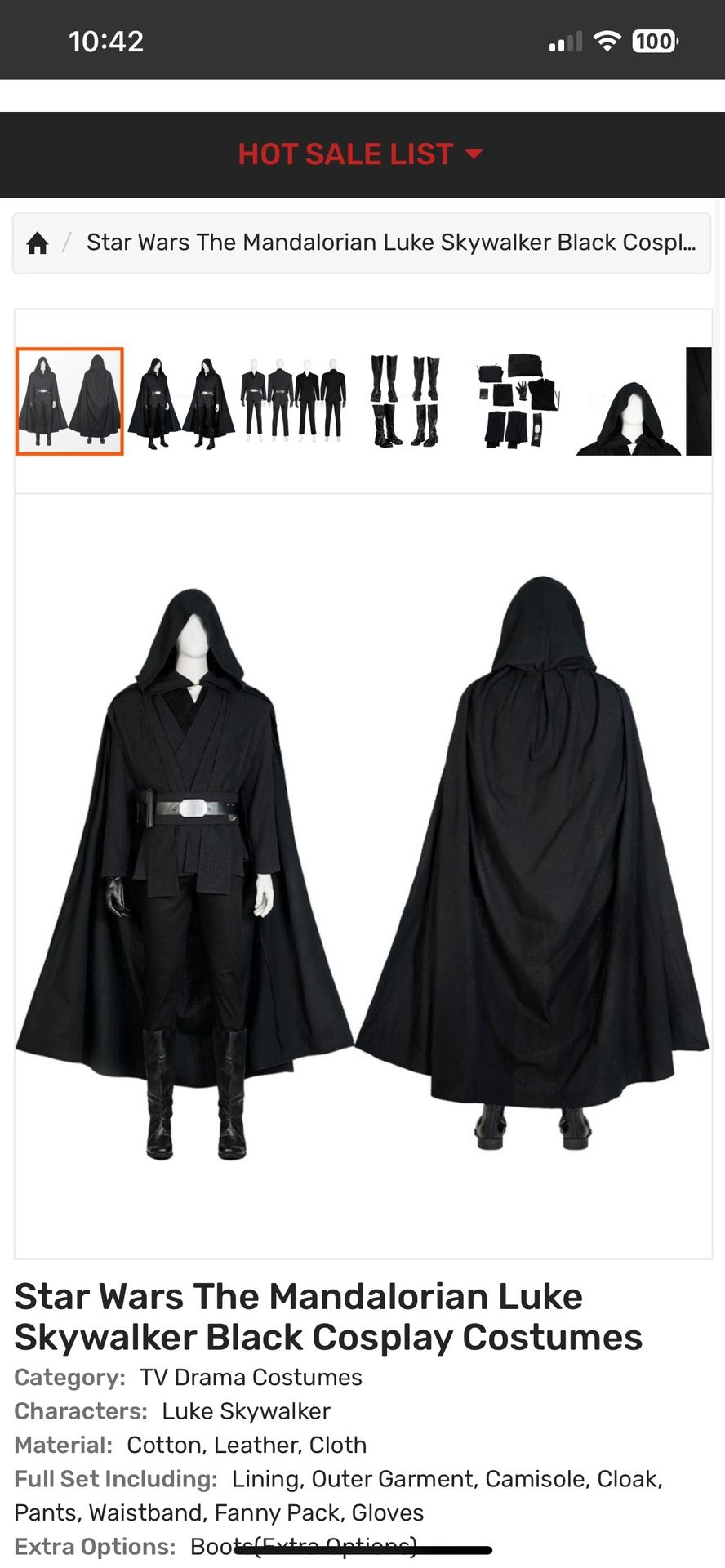 Luke Skywalker “The Mandalorian” Cosplay Costume
