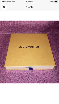 Authentic Louis Vuitton Orange Gift Box 7.75”x 7.5”x 1.25, Mint Condition.