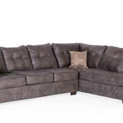Two piece sectional sofa set