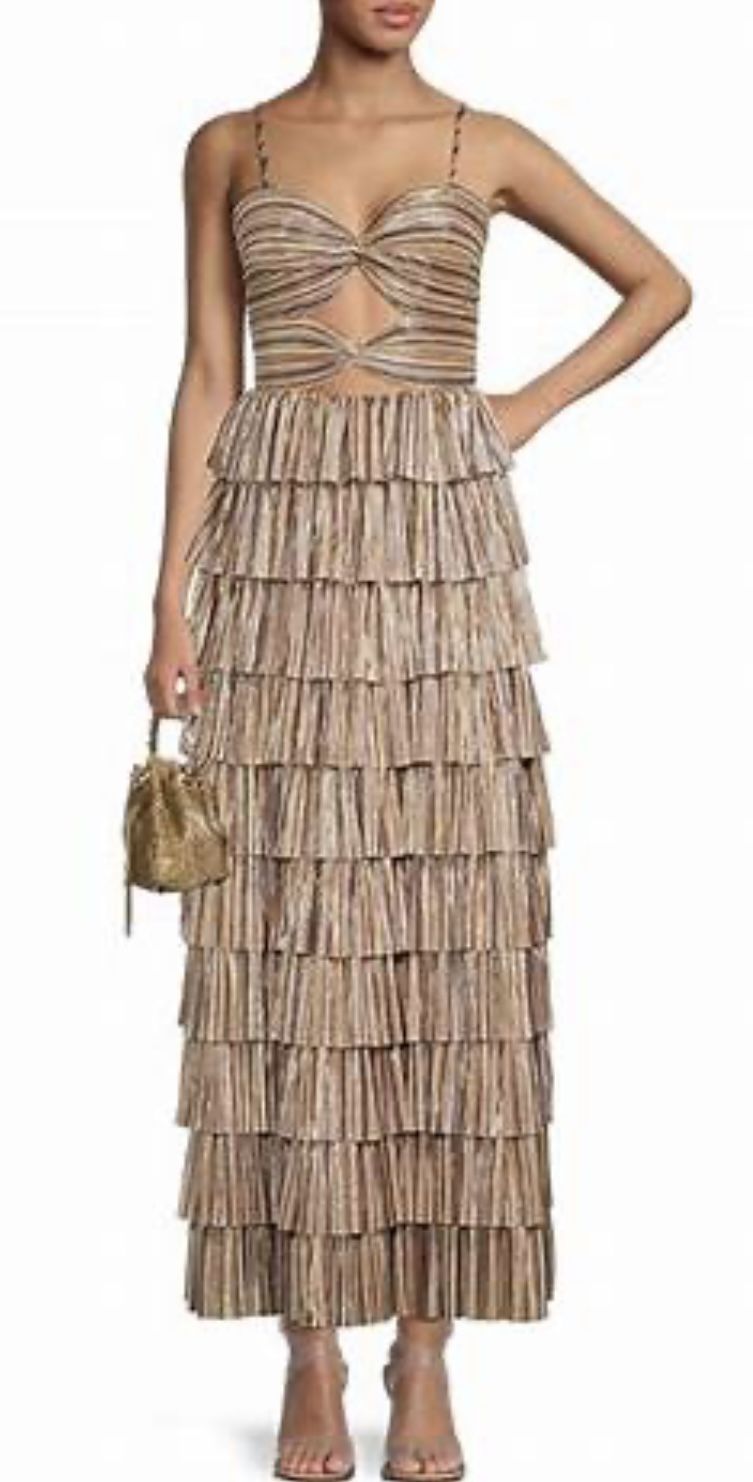 Gianni Bini plisse Sweetheart Maxi dress.