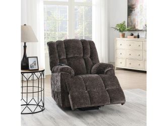 Pacay Brown Chenille Power Recliner