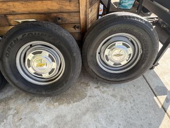 68 To 72 Steel Rims With Original Hubcap  5 Lug