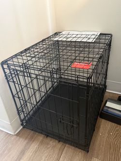 Folding Wire Dog Crate with Tray