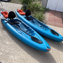 2 Lifetime Triton Kayaks 10’