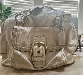 Metallic Gold Coach Purse