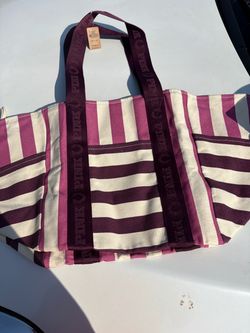 PINK Victoria’s Secret Striped Tote/Duffle Bag – Brand New w/ Tags