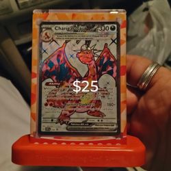 Pokemon Card With Stand And Case 