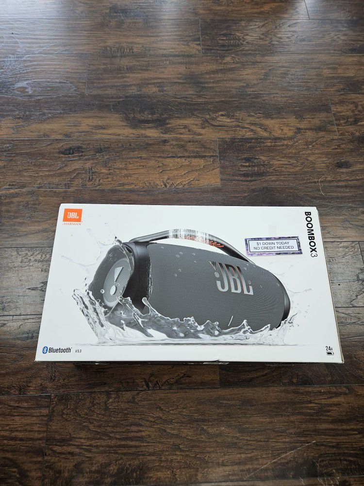 JBL Boom Box 3 Bluetooth Speaker New -PAY $1 To Take It Home - Pay the rest later -