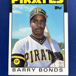 1986 Topps Barry Bonds Rookie Baseball Card 