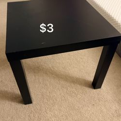 Small Black Side Table – $5