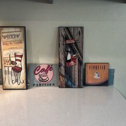 European Style Cafe Painting Decor 