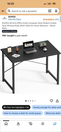 black desk