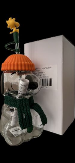 Starbucks Peanuts Snoopy Cold Cup Glass