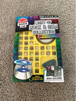 Klutz Maker Lab Light-Up Rock & Gem Collection