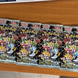 6 Pokémon Packs Japanese 