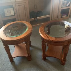 Ashley Hardwood End Tables