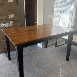 High Chair Table- Wood- 6 Chairs