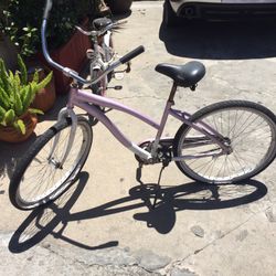 purple beach cruiser
