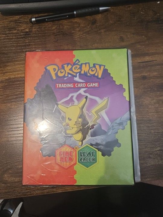 Pokemon FireRed LeafGreen Binder With Cards