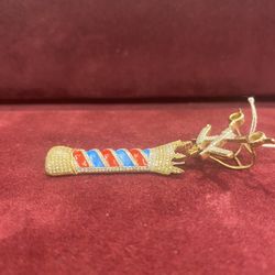 10k Barber Pendant 