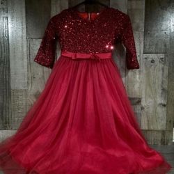 Girl's Red Dress