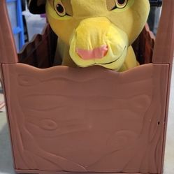 Lion King 6 Volt Cub Simba Plush Ride On by Dynacraft with Jungle Den Included