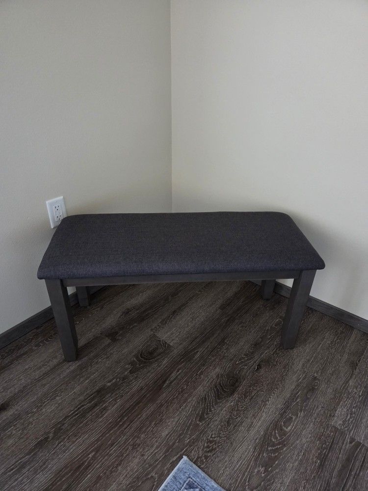 Gray Bench Chair