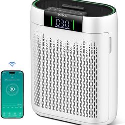 Air Purifiers for Home Large Room Bedroom up to 1740 Ft², Hepa Air Purifier with Air Quality Monitor, Smart WiFi, TRUE HEPA, Sleep Mode, Air Cleaner
