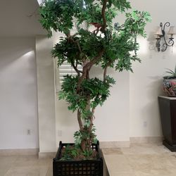 plastic tree (apx 10ft) 