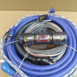 BLAUPUNKT 4 GAUGE CCA 2200W CAR AMPLIFIER INSTALL KIT ( BRAND NEW PRICE IS LOWEST  )