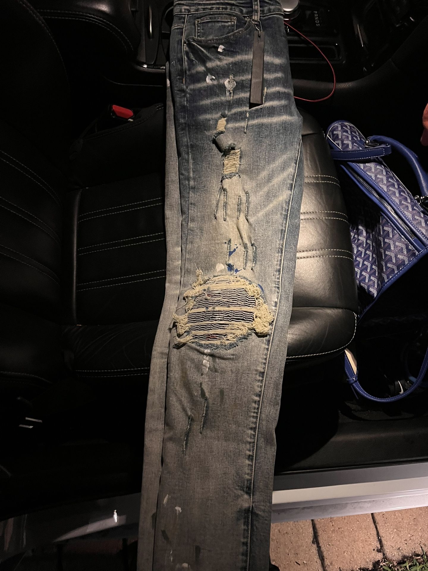 Amiri Dark Blue Jeans