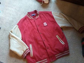NC state leather coat size 2xl vintage $40