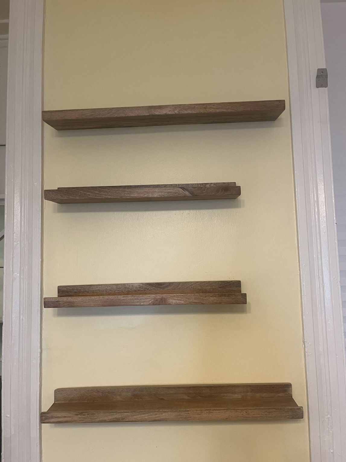Brown Floating Shelves Oak Picture Frame Shelves 