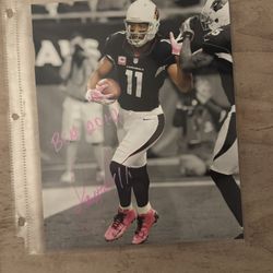 Sign Autograph, Larry Fitzgerald 8 X 12