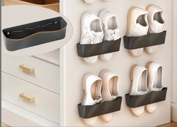Wall-Mounted Shoe Holder Rack