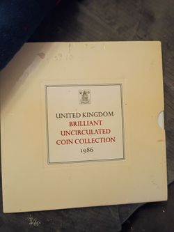 1986 United Kingdom uncerculated coin collection