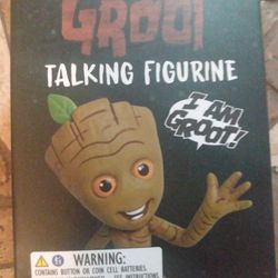 Brand New Talking Groot Figure In Box Unopened