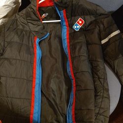 Domino's Puffer Jacket And Shirt