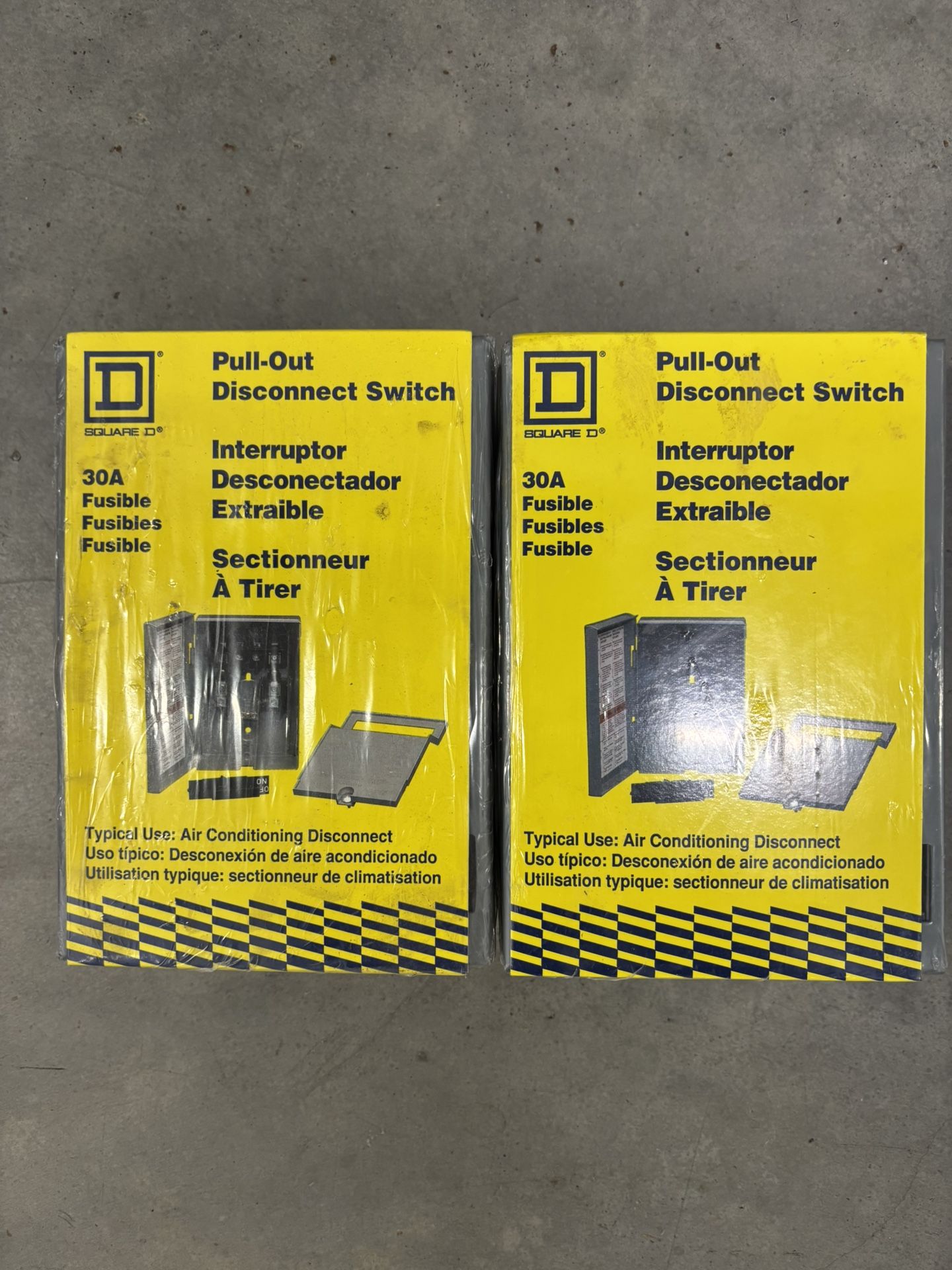  Square D 30amp pull out switch  disconnect interrupter