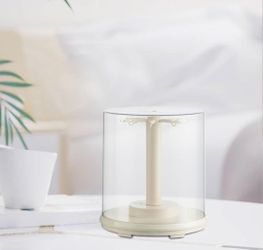 Clear Figure Display Case Table, Rotating Display Stand Protector