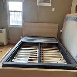 Full size IKEA bed frame & Casper box spring bundle