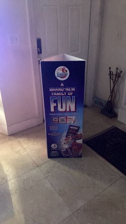 Fl lottery 4 ft three sided ad