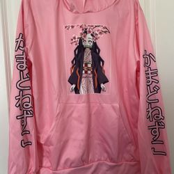 NEZUKO KAMADO Pink Unisex Pullover Hoodie
