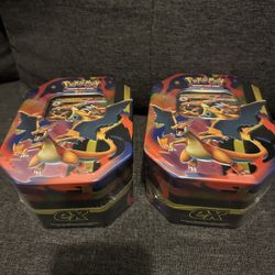 2 Pokemon Charizard Tins