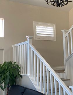 Custom Real Wood Plantation Shutters - Premium Basswood Window Coverings Custom made & Licensed Professional Installation (Persianas de Madera)